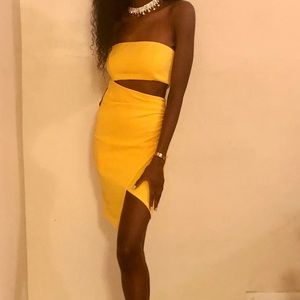 Cut Out Tube Dress